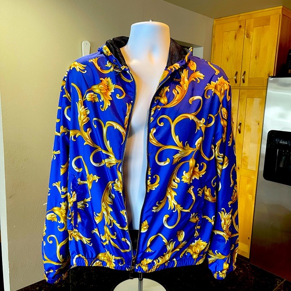 New Versace Boroque print windbreaker